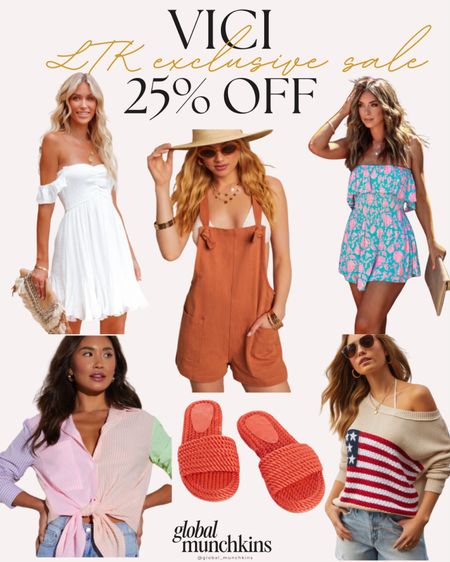 Ltk exclusive Vici Sale! Save 25% off your entire purchase with the in-app promo code! Sale goes till 5/26
Vici has so many amazing staple pieces and dresses for every occasion! We love the styles, quality and comfort! Upgrade your summer wardrobe during this sale!

#LTKOver40 #LTKSaleAlert #LTKStyleTip