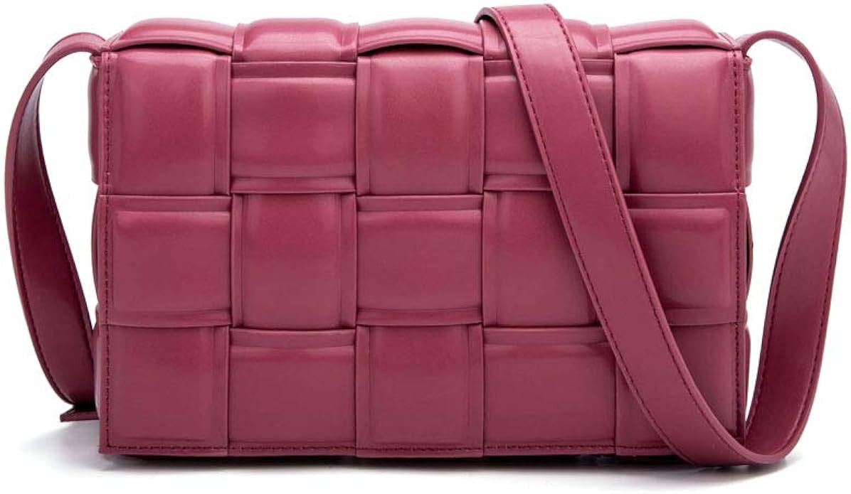 Woven Crossbody Handbag Purse for Women, Small Shoulder Messenger Bag Clutch Wallet Square Bag | Amazon (US)