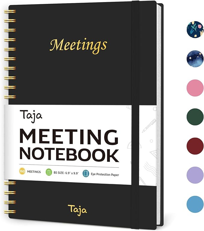 Meeting Notebook for Work Organization - Work Planner Notebook with Action Items, Agenda Planner ... | Amazon (US)