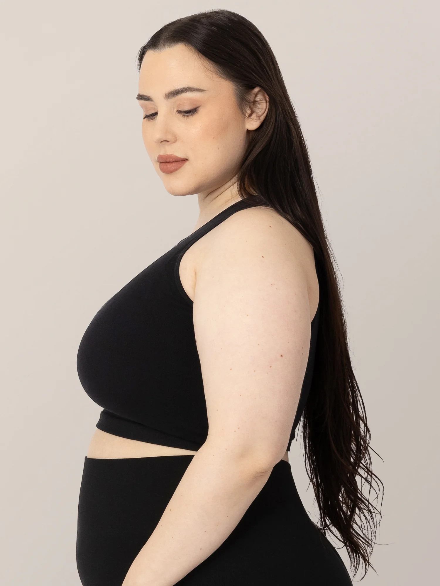 Sublime® Bamboo Maternity & Nursing Longline Bra | Black - Kindred Bravely | Kindred Bravely