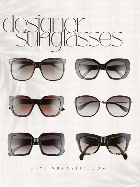 Designer sunglasses, summer style, accessories #StylinbyAylin 

#LTKSeasonal #LTKstyletip