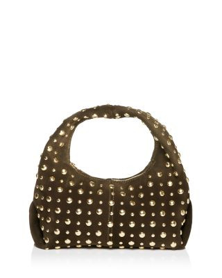 AQUA Small Studded Hobo Bag - Exclusive  | Bloomingdale's Handbags | Bloomingdale's (US)