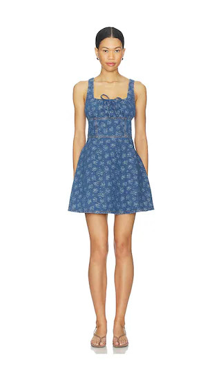 Neve Denim Mini Dress in Denim Blue | Revolve Clothing (Global)