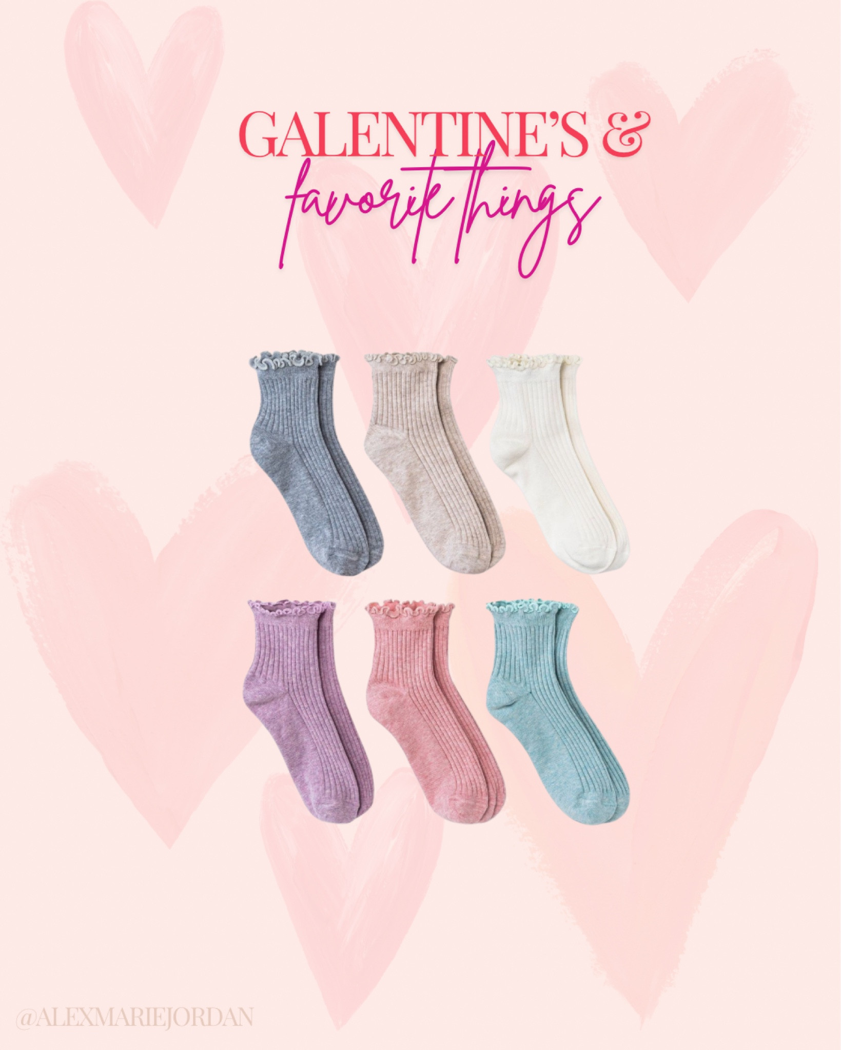 The cutest ruffle socks 😍 perfect gift for galentines or a favorite things party 

#LTKSeasonal #LTKParties #LTKGiftGuide