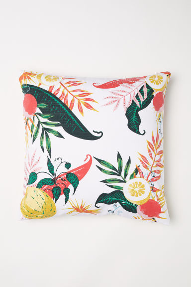 H & M - Slub-weave Cushion Cover - White | H&M (US + CA)