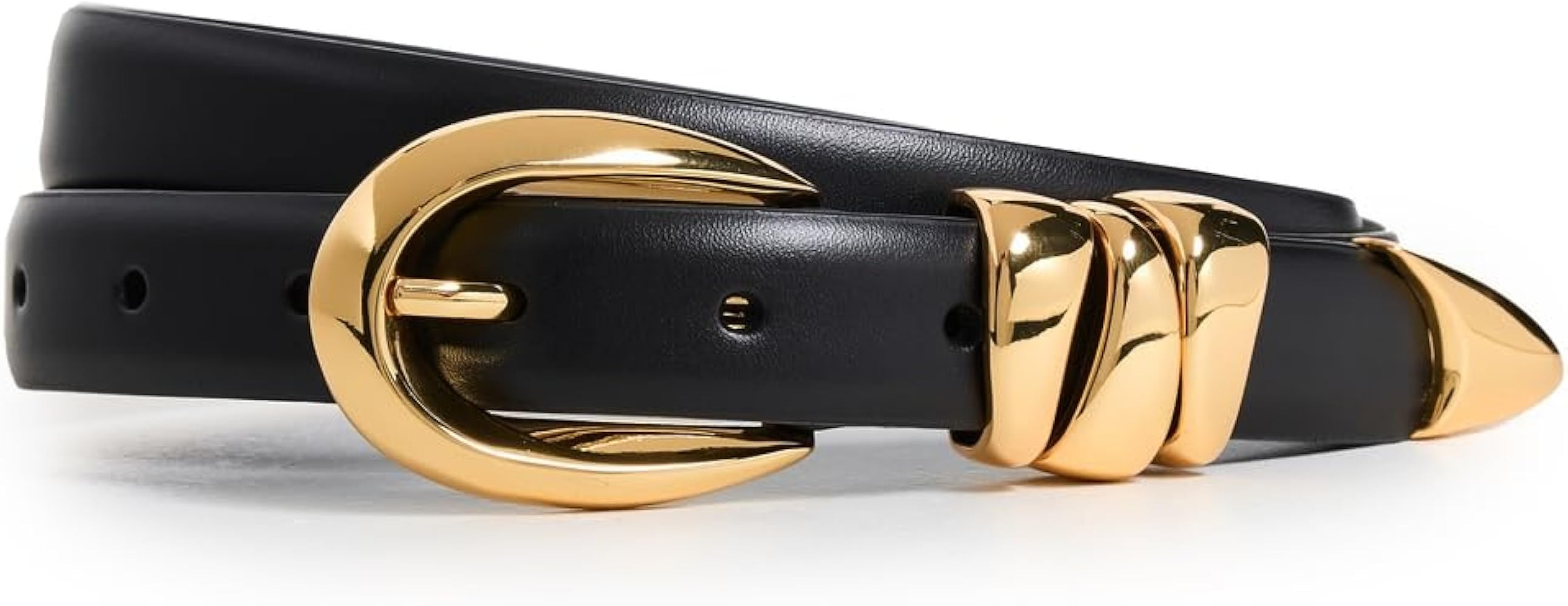Madewell Women's Triple Metal Keeper Gold Belt | Amazon (US)