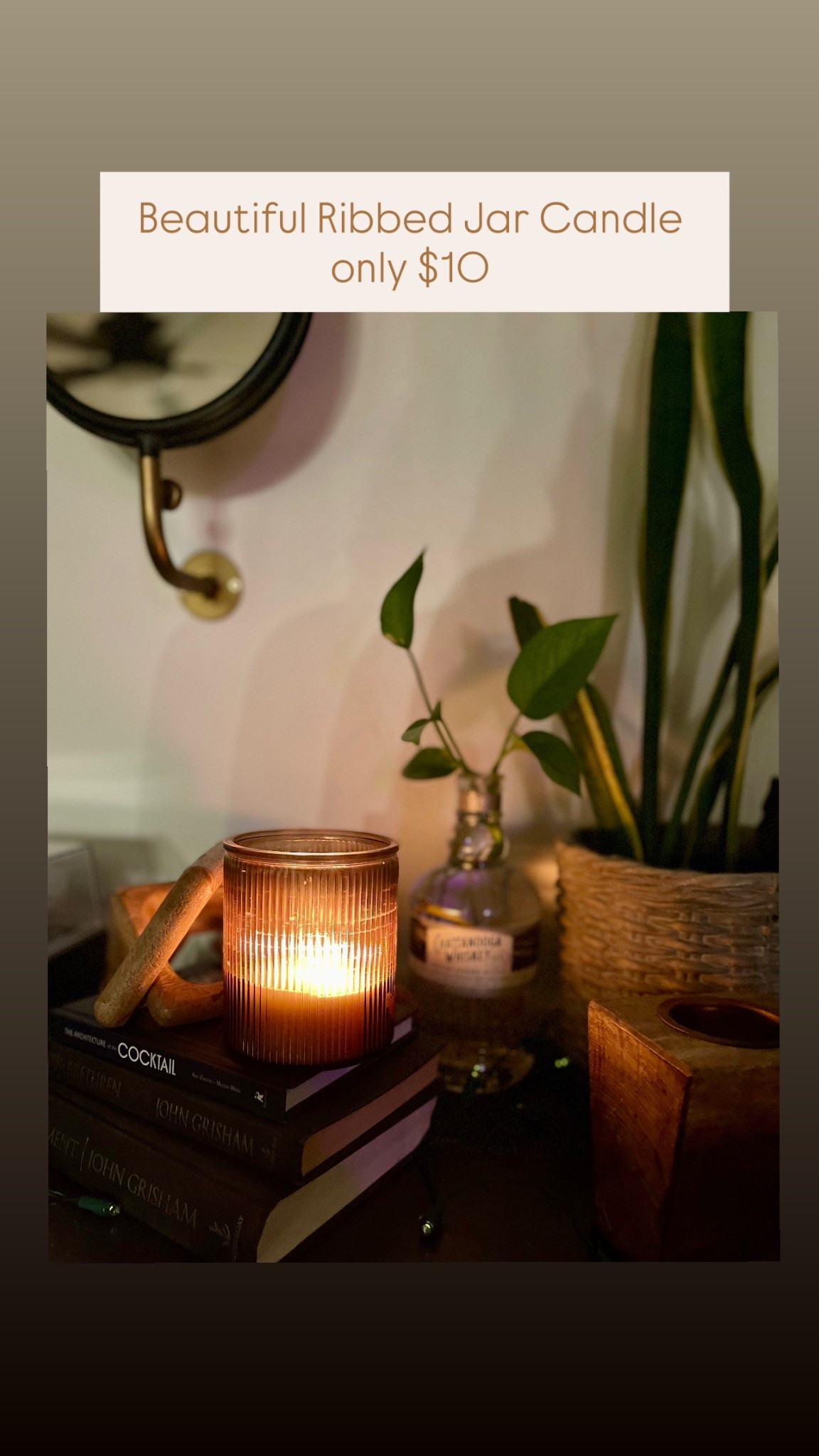 Capri Blue Dupe - Ribbed Jar Candle Only $10 🤎

#LTKOver40 #LTKHome #LTKSaleAlert