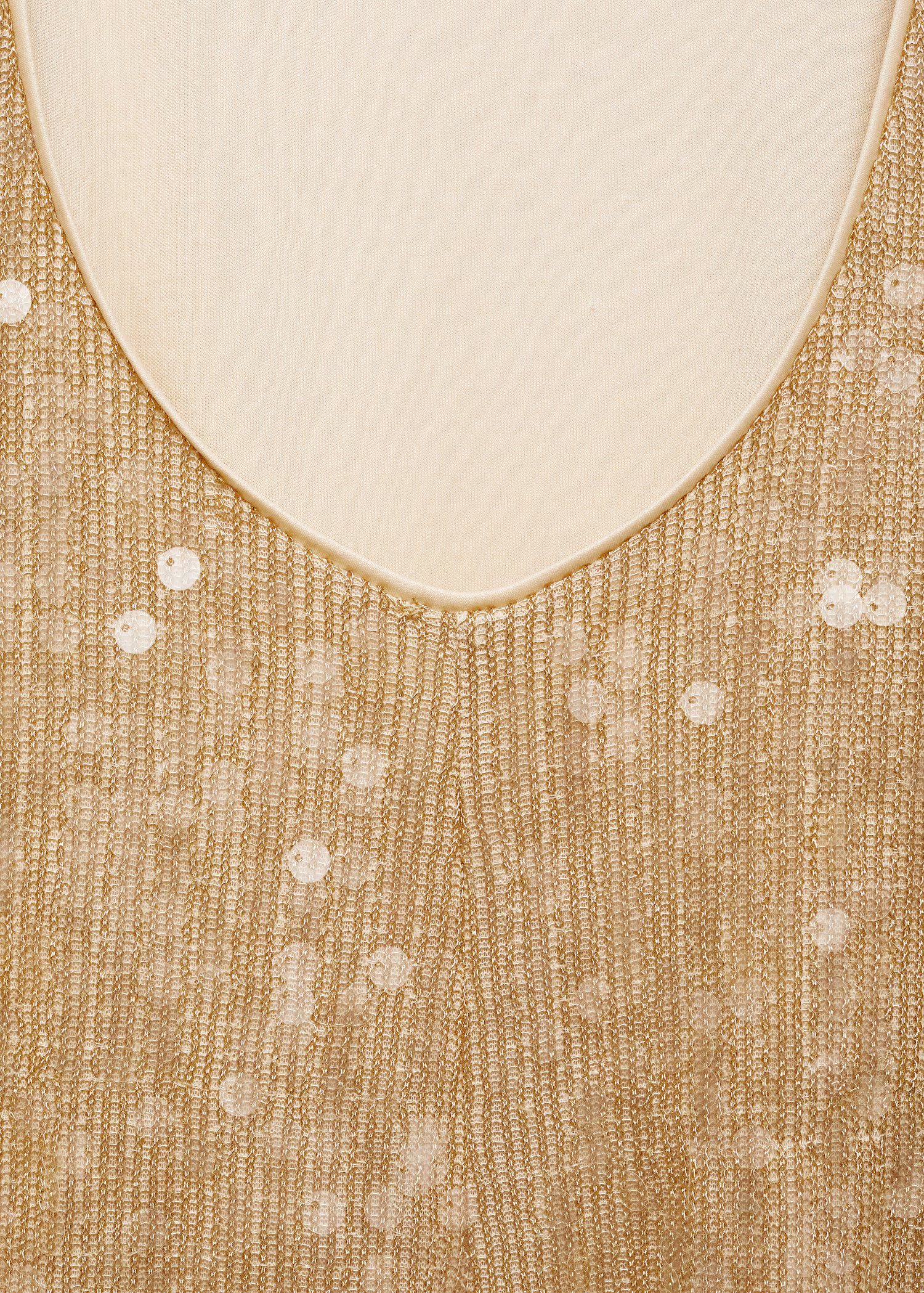 Scoop-back sequin dress - Women | MANGO United Kingdom | MANGO (UK)