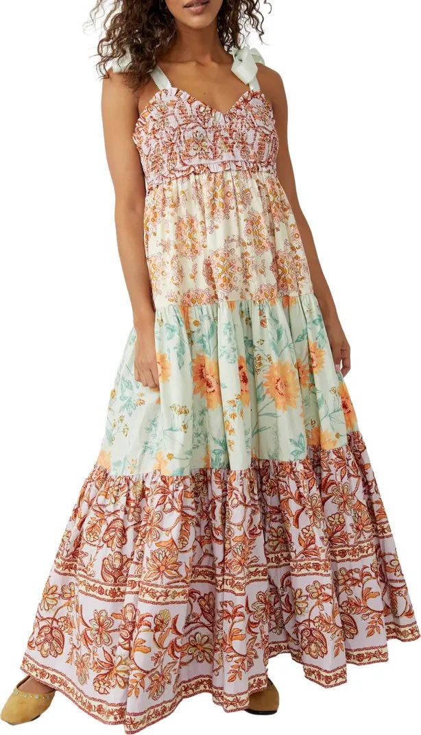 Free People Bluebell Mixed Print Cotton Maxi Dress | Nordstrom | Nordstrom