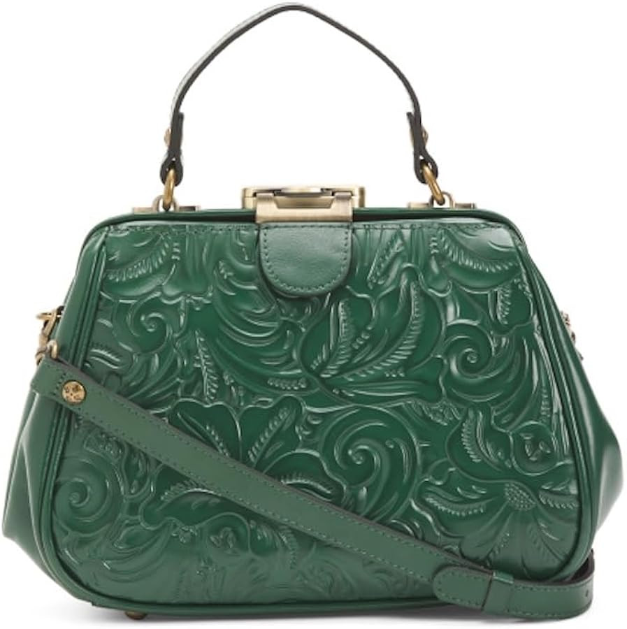 Patricia Nash Gracchi Satchel Leather Handbag Purse | Amazon (US)