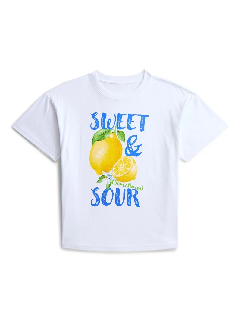 Weekend Academy Girls Graphic Tee with Short Sleeves, Sizes 4-18 | Walmart (US)
