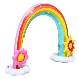 Inflatable Rainbow Sprinkler Summer Outdoor Kids Spray Water Toy Yard Party Pool | The Home Depot