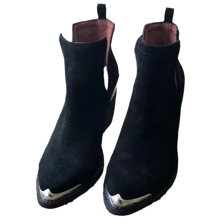 Jeffrey Campbell CROMWELL Boots Black Distressed Suede | Walmart (US)