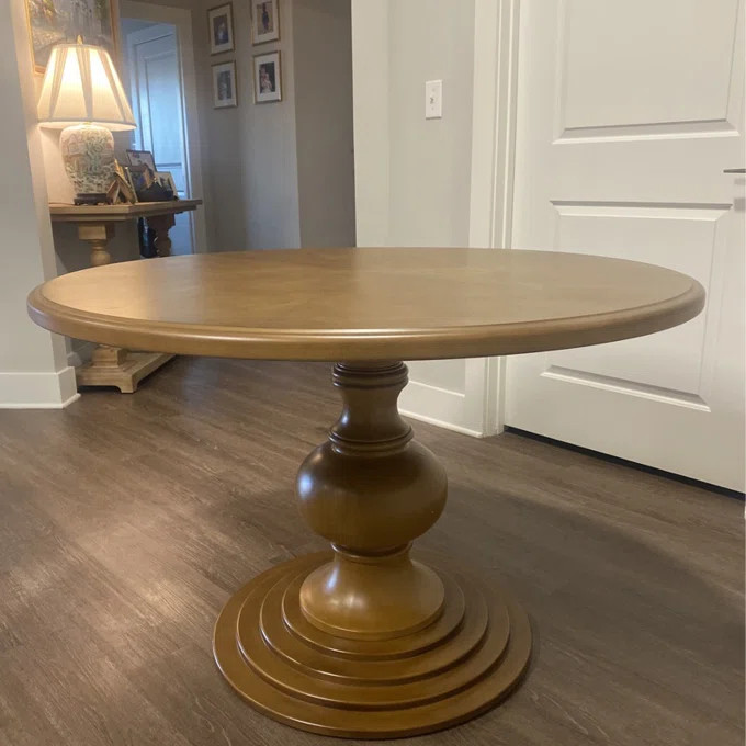 Lexi 46” Round Dining Table with Pedestal Base | Wayfair North America