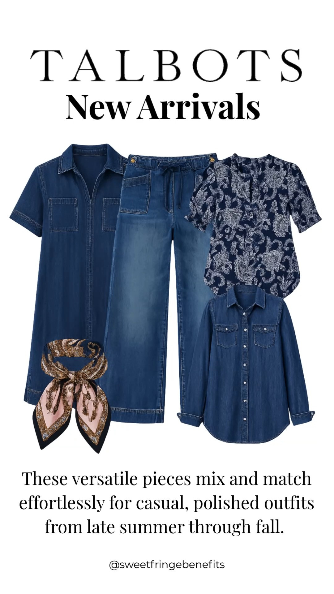 Denim is having a moment, and these new arrivals make it easy to create polished everyday outfits! From the versatile denim dress to the relaxed wide-leg jeans and classic chambray shirts, these pieces mix and match effortlessly from late summer into fall.

💡 LTK MADE EASY
❤️ Heart = Support my posts!
🔖 Save = Get sale & restock alerts
📋 Lists = Keep favorites organized
📲 Share = Send lists and products to a friend. Hello, Christmas List!
💬 Comment = Ask me anything about what I’m wearing.:-) 

 #LTKootd #LTKSeasonal #LTKOver40