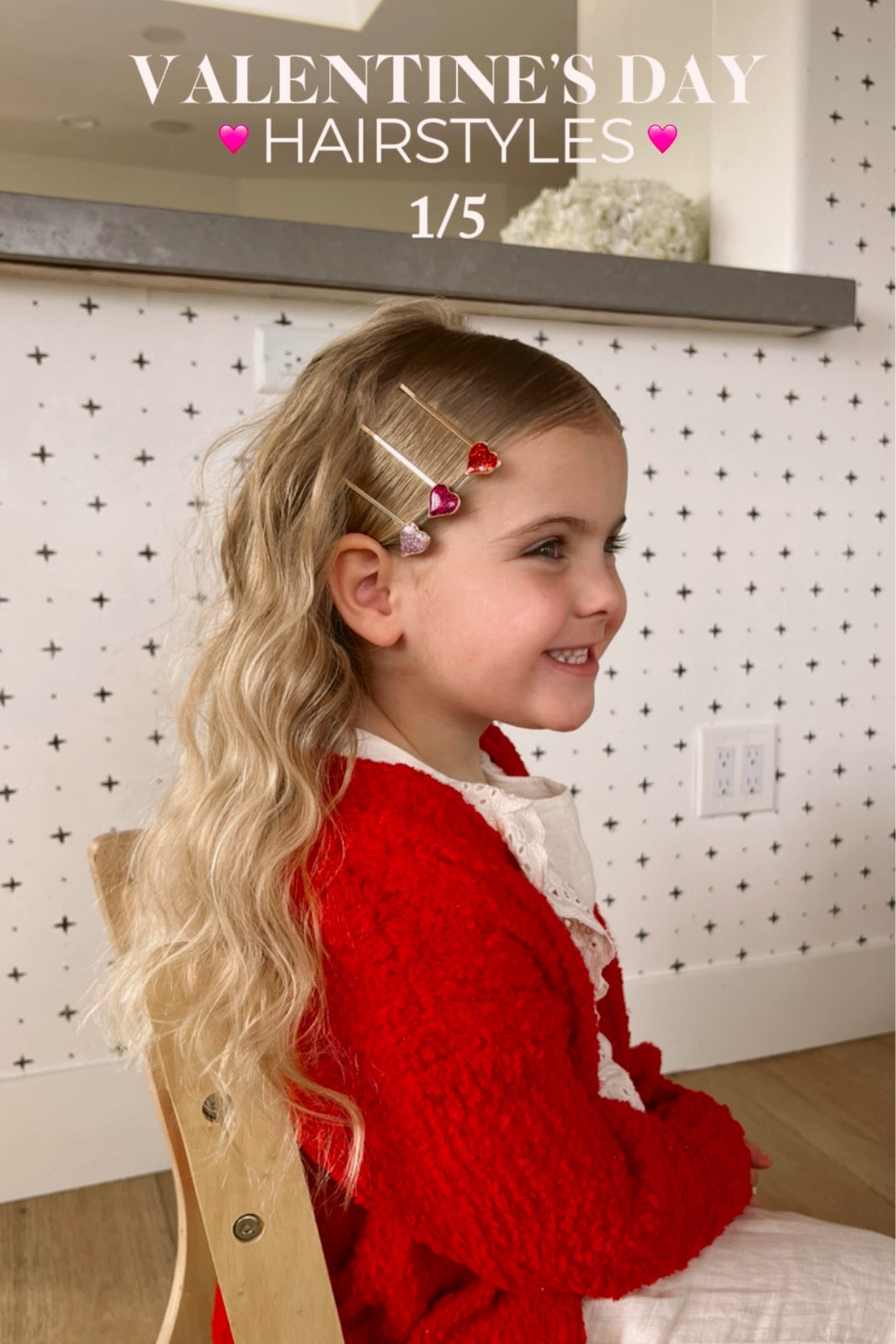 Cute Valentine’s Day hairstyle 