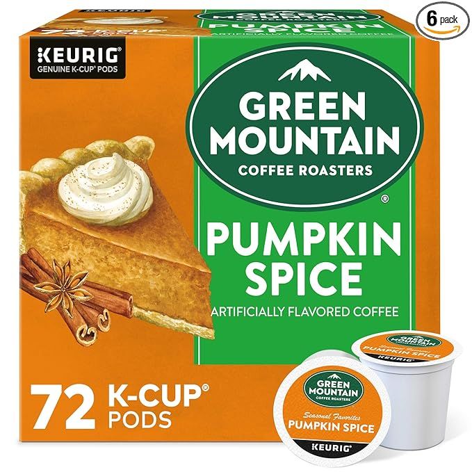 Green Mountain Coffee Roasters Pumpkin Spice, Single-Serve Keurig K-Cup Pods, Flavored Light Roas... | Amazon (US)