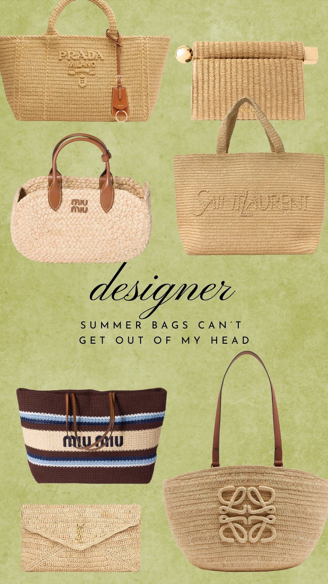 Designer summer bags I can’t get out of my head ￼

#LTKSeasonal #LTKTravel #LTKSwim