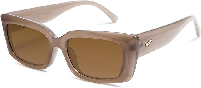 SOJOS Trendy Rectangular Sunglasses Womens Face 90's Retro Shades Sunnies Gafas de sole Chunky An... | Amazon (US)