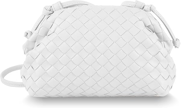 BRYCTSISEN Woven Clutch Purse for Women Fashion Small Square Handbag Vintage Premium Bag PU Leath... | Amazon (US)