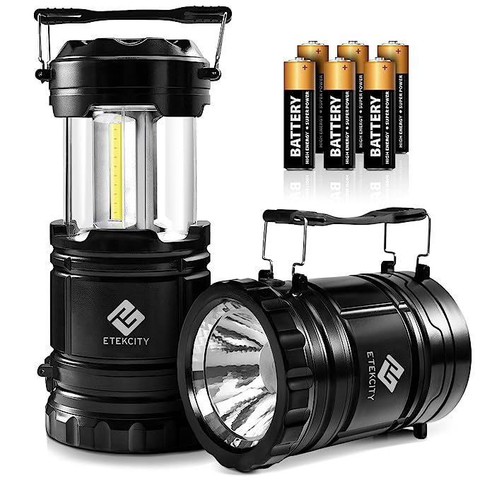 Etekcity Portable LED Camping Lantern and Flashlight with AA Batteries, Survival Light for Campin... | Amazon (US)