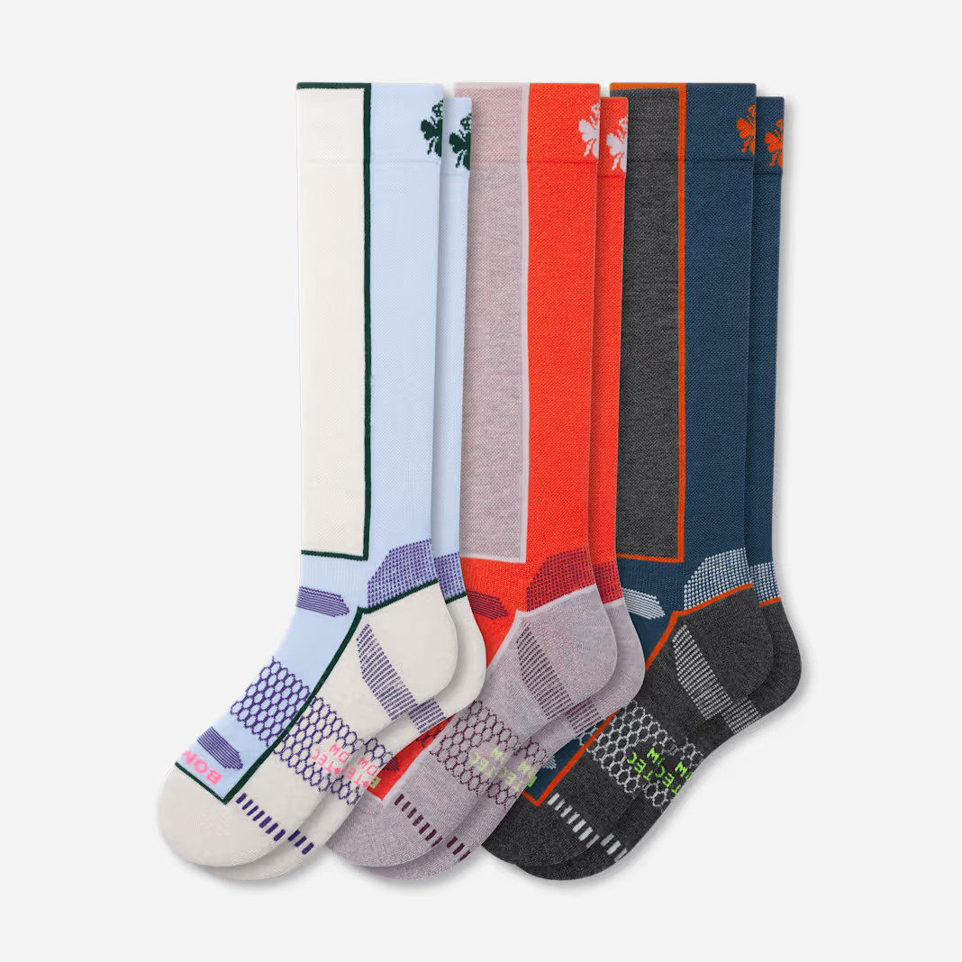 Women's Mid-Cushion Merino Wool Blend Ski & Snowboard Sock 3-Pack | Bombas