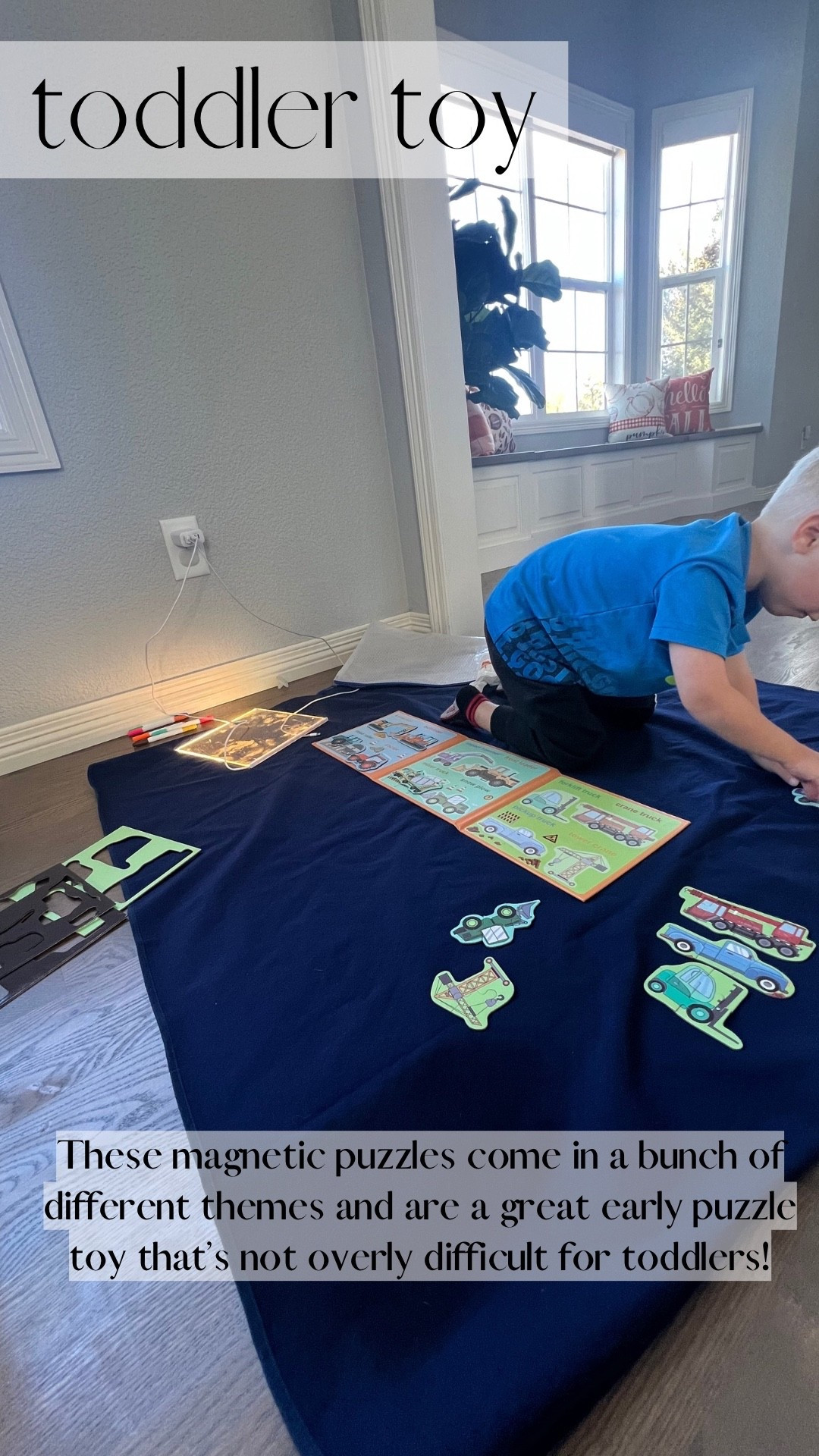 An easy way to keep your toddler busy with these magnetic puzzles! Great for travel and not too many pieces for a toddler. 

Kids toys, toddler toys, puzzles, toys 

#LTKKids #LTKFindsUnder50