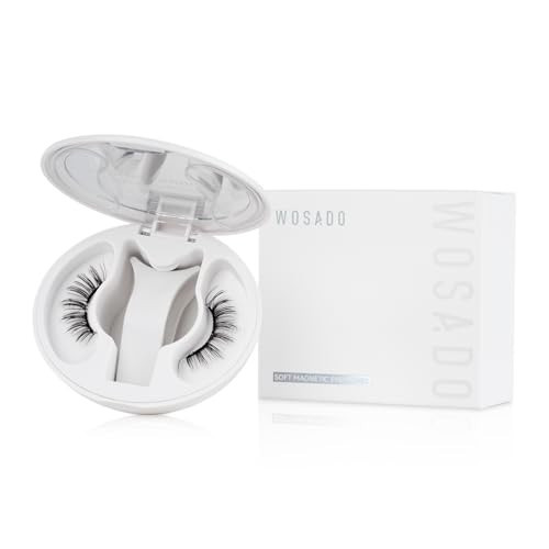 WOSADO Magnetic Eyelashes with Applicator Kit, No.17 Ice Black, Reusable Magnetic Lashes without Eyeliner, Glue-free False Lashes, Waterproof, Lightweight, Suit for Heavy Makeup | Amazon (US)