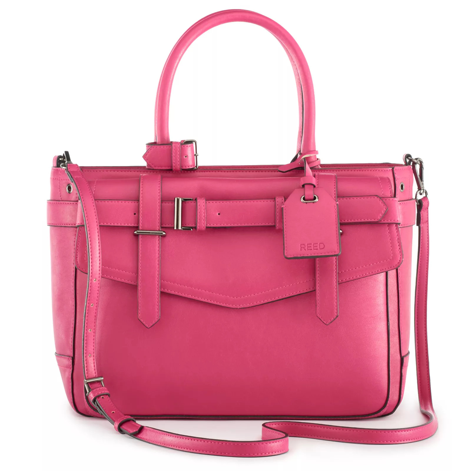 Reed Boxer Belted Large Satchel, Women's, Dark Pink | Kohl's