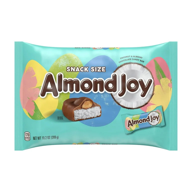 ALMOND JOY, Coconut and Almond Chocolate Eggs, Easter Candy, 10.2 oz, Bag | Walmart (US)