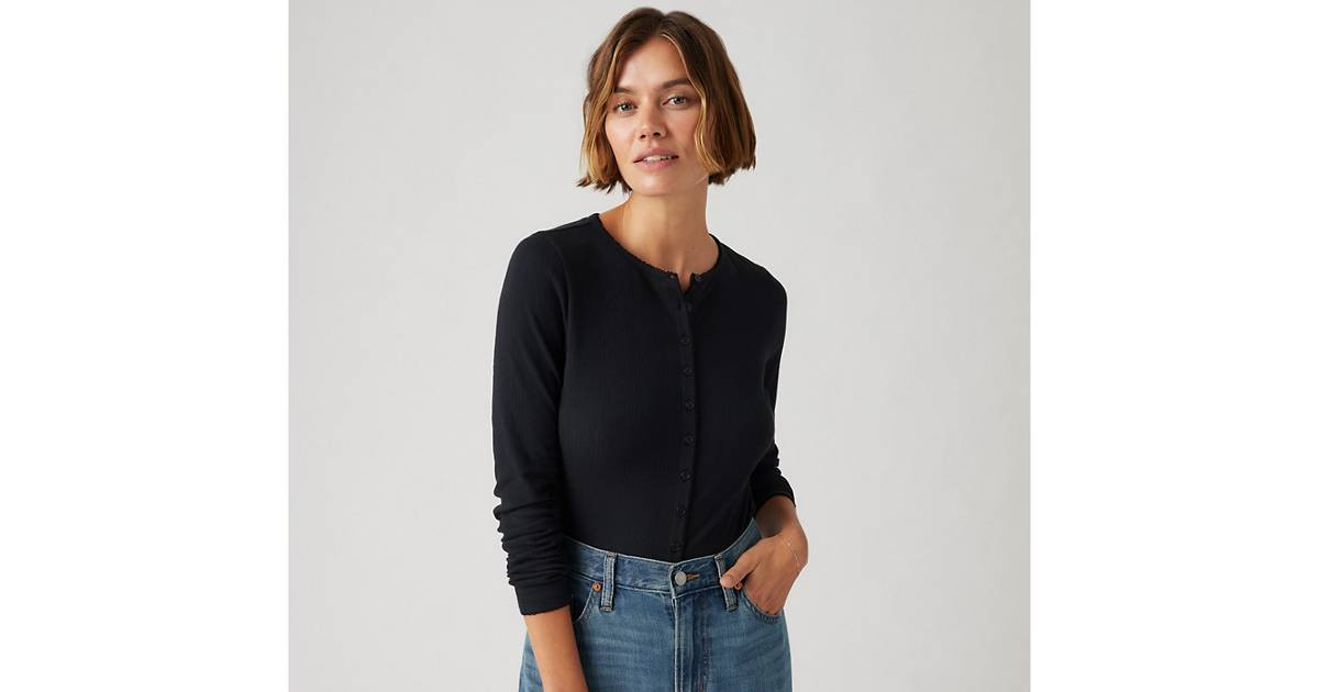 Dry Goods Women's Pointelle Long Sleeve T-shirt | Levi's US