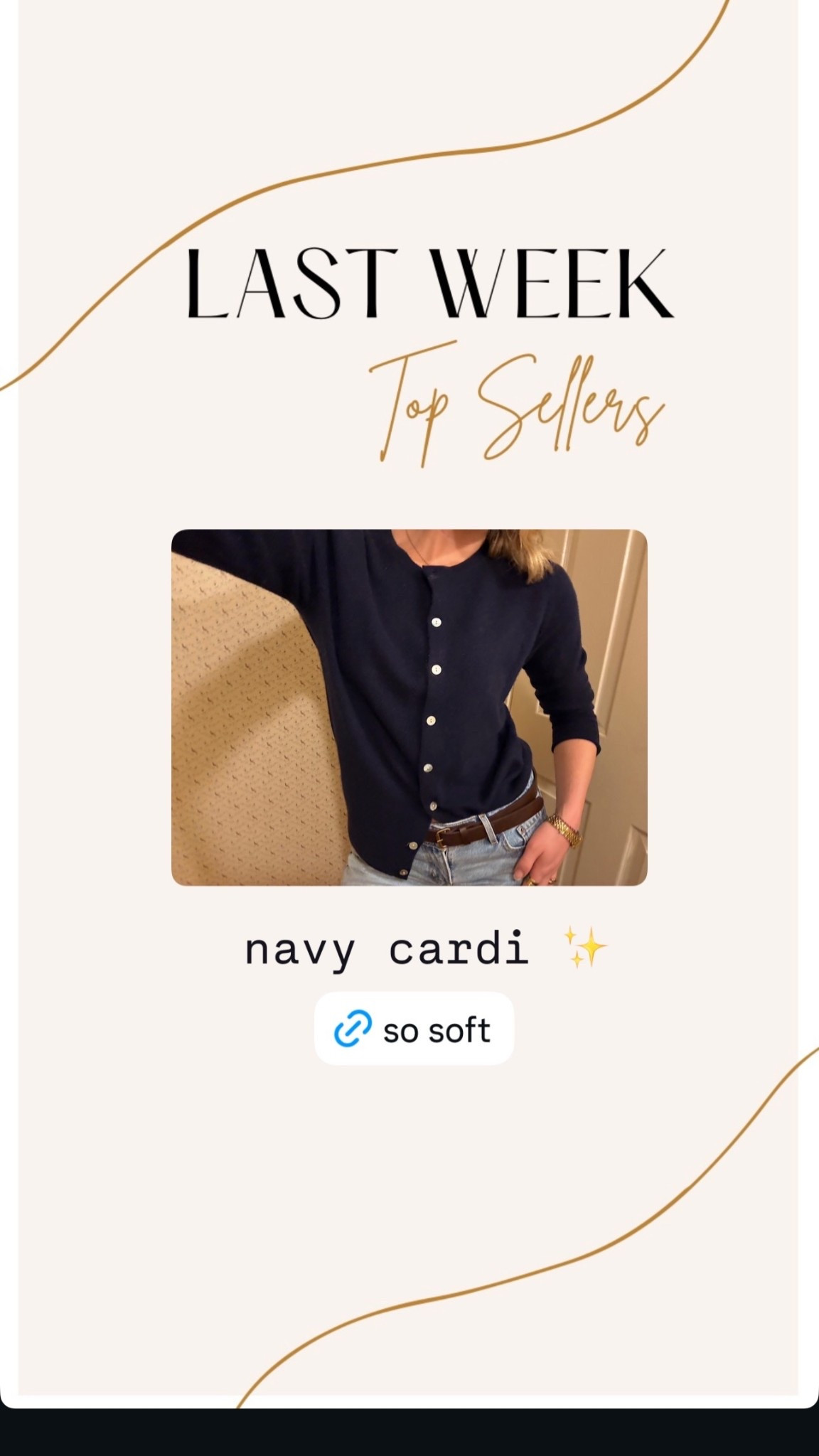 OBSESSED with this navy cardigan - the perfect cashmere little number that’s super timeless! 