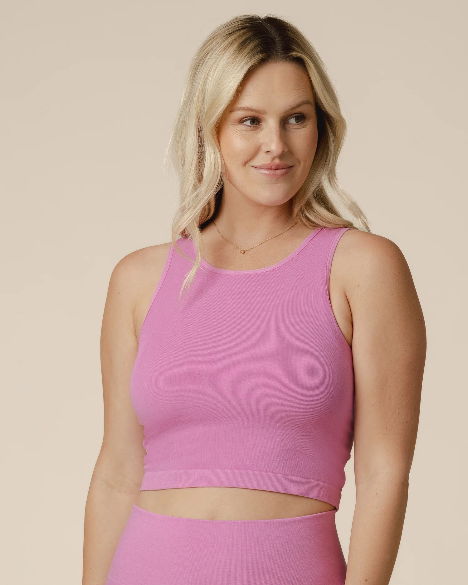 Sublime® Bamboo Maternity & Nursing Longline Bra Top | Soft Fuchsia - Kindred Bravely | Kindred Bravely