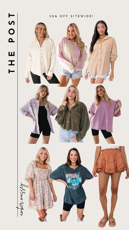 The post is having 30% off sitewide! Loving these picks for the summer!!

The post, on sale, summer styles, summer outfits, graphic tees, button up tops, skirts, summer outfits 

#LTKfindsunder50 #LTKsalealert #LTKfindsunder100