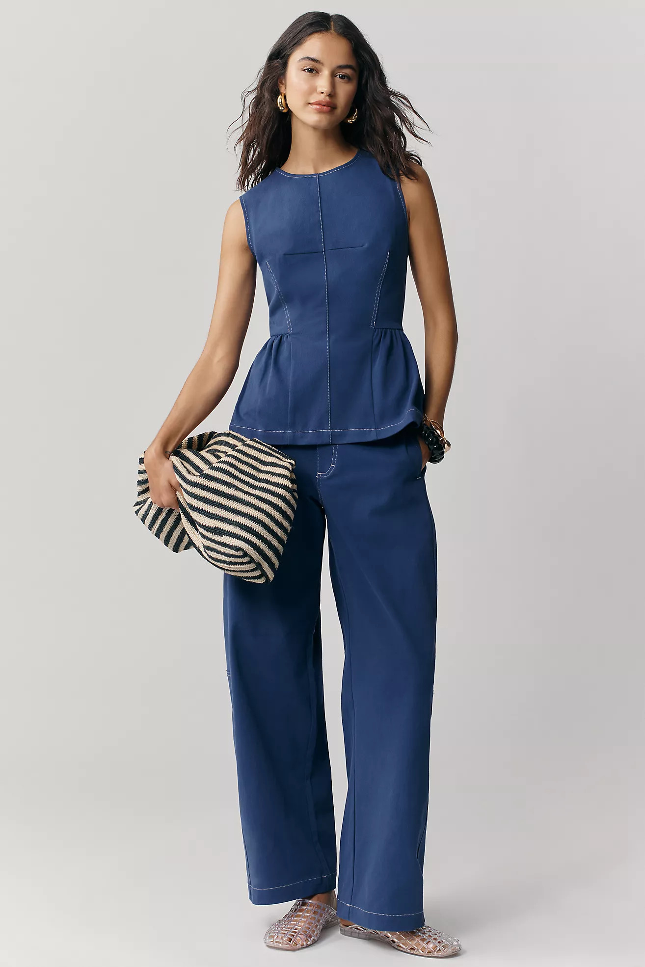 Maeve Curve Puddle Pants | Anthropologie (US)