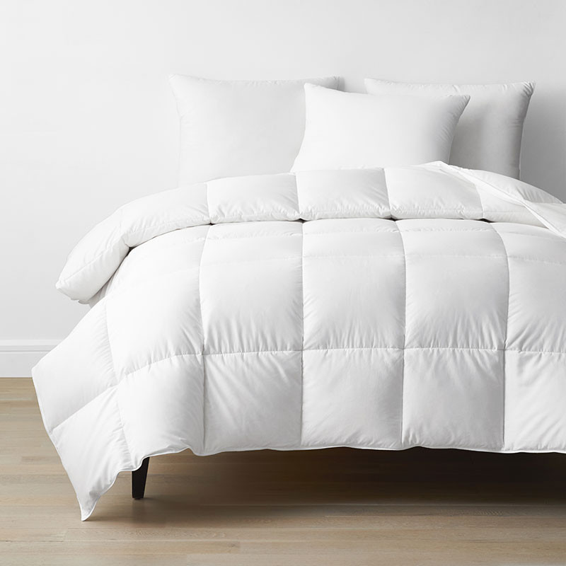 Down Comforter - White, Size Queen, Cotton, Medium Warmth | The Company Store | The Company Store