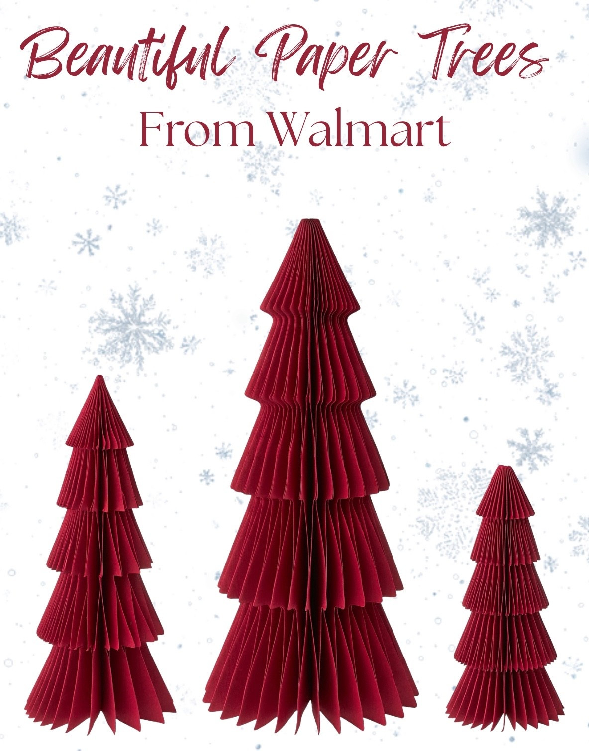Walmart Paper Christmas Trees for Tabletop

#LTKHoliday #LTKHome #LTKSeasonal