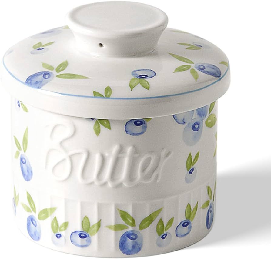 Toptier Butter Crock for Counter With Water Line, On Demand Spreadable Butter, Ceramic Butter Kee... | Amazon (US)