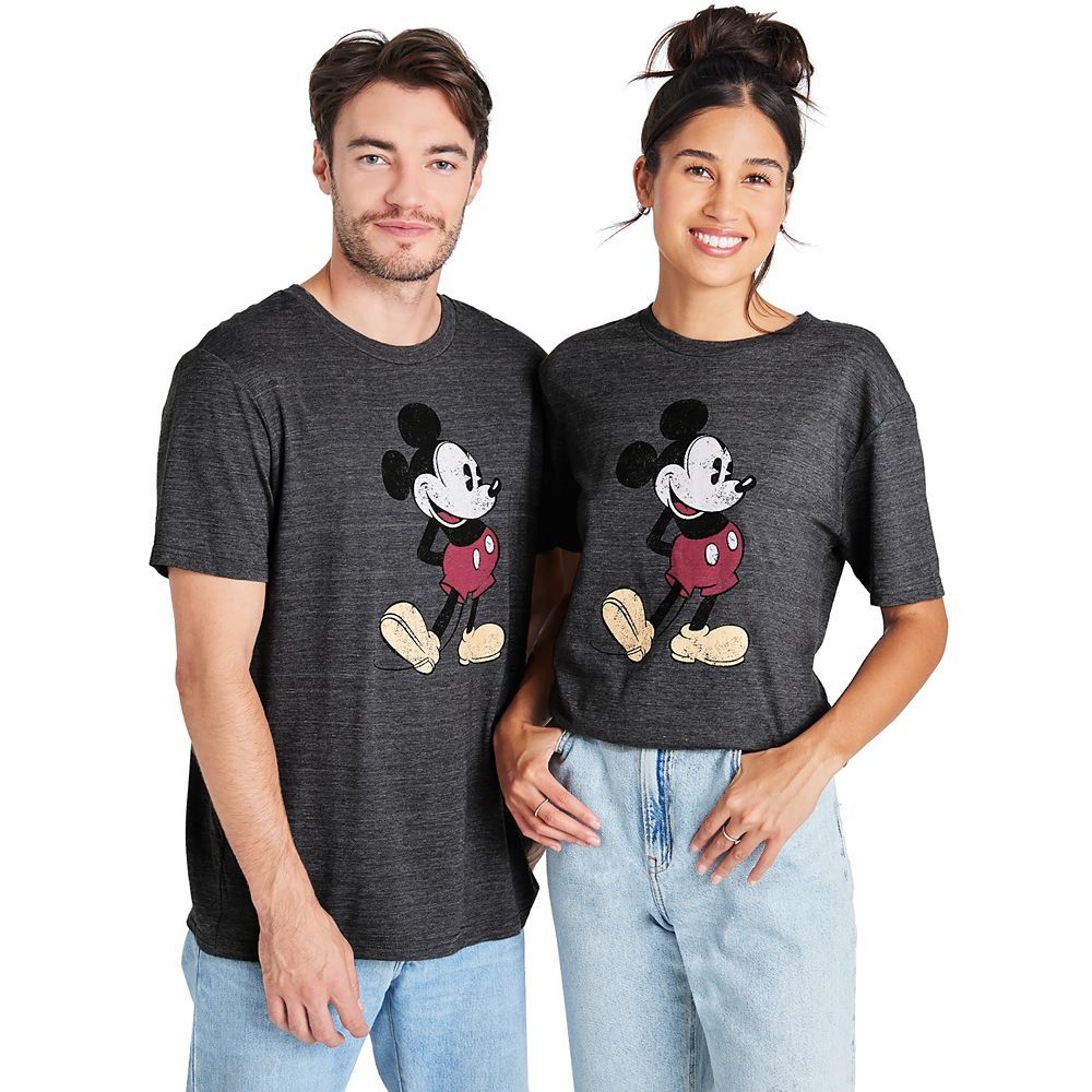 Mickey Mouse Classic T-Shirt for Adults – Dark Gray | Disney Store