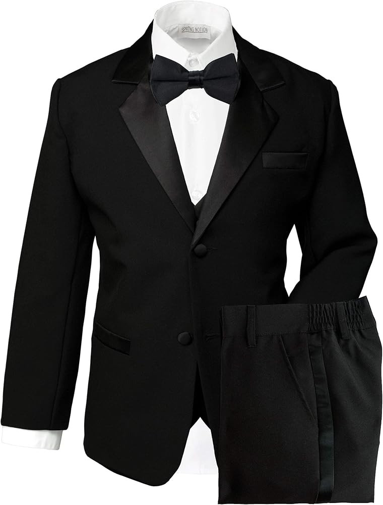 Spring Notion Boys' Classic Fit Tuxedo Set, No Tail | Amazon (US)