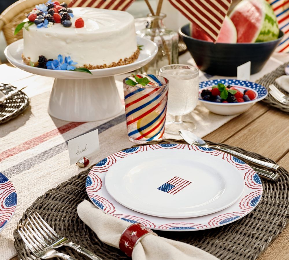 Cabana Americana Melamine Dinnerware Collection | Pottery Barn (US)