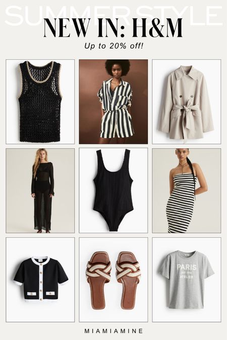 H&M summer outfit ideas - save up to 20% off
Summer dresses, swimsuit, swimsuit coverups, sandals and cropped trench coat 



#LTKfindsunder100 #LTKsalealert #LTKfindsunder50