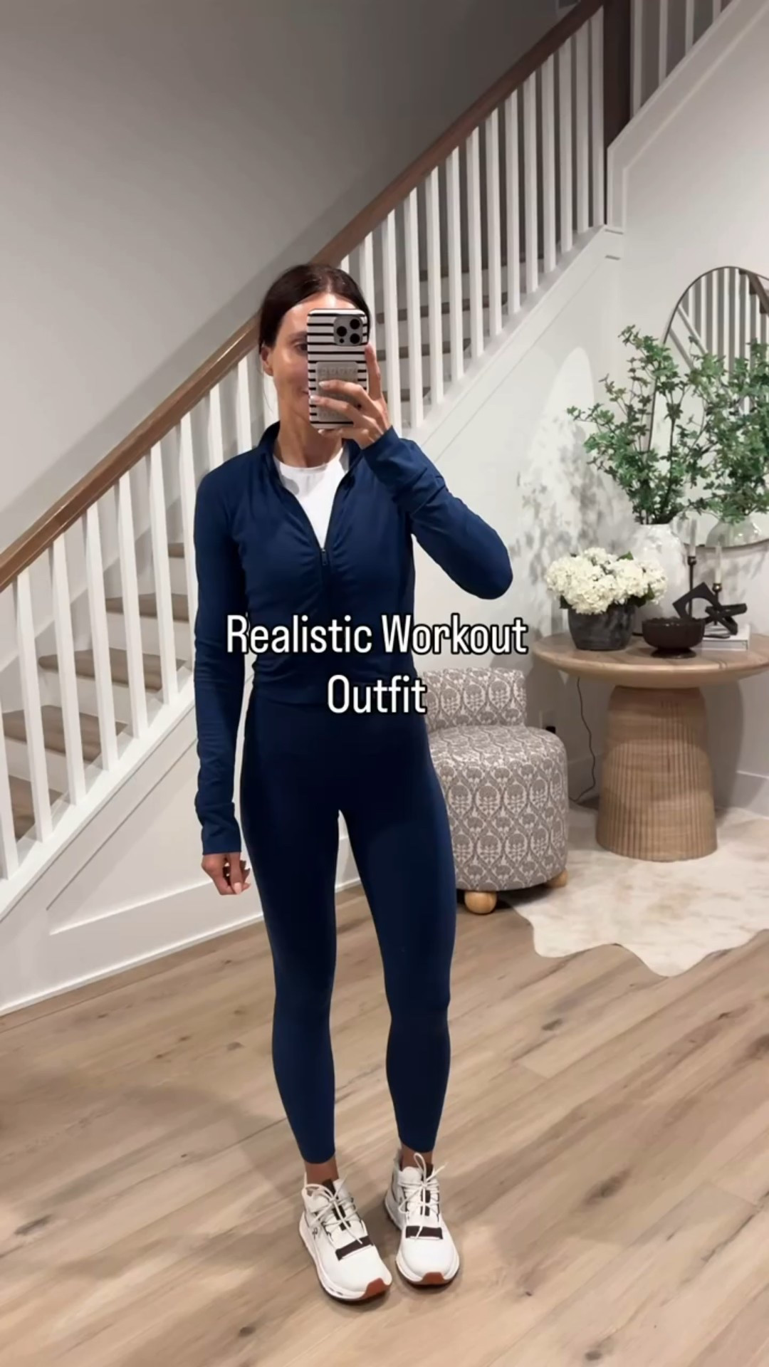 Realistic workout outfits, athletic jacket, gym outfit, leggings, running, annabrstylee
I’m wearing S in leggings and jacket. And XS in tank 


#LTKOver40 #LTKActive