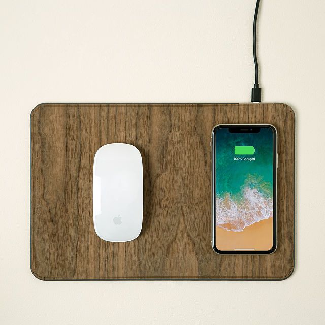Wooden Qi Wireless Mousepad | UncommonGoods