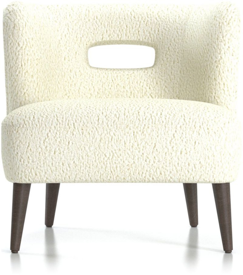 Mimi Vegan Lambskin Chair + Reviews | Crate and Barrel | Crate & Barrel