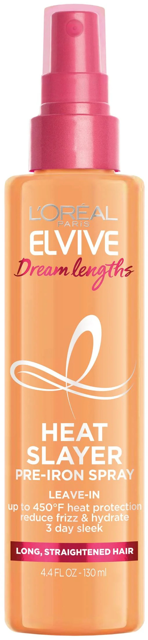 L'Oreal Paris Elvive Dream Lengths Heat Slayer Pre-Iron Spray, Heat Protection, 4.4 oz | Walmart (US)