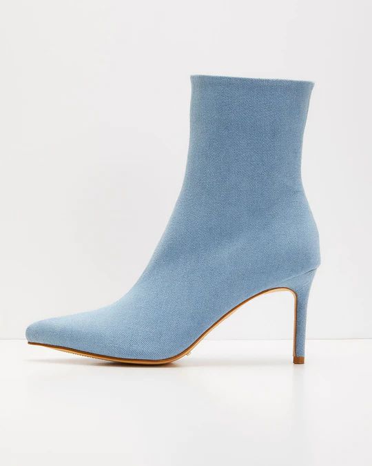 Joannie Denim Ankle Booties | VICI Collection