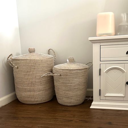 Serena & Lily La Jolla baskets. The large I use for all clothes to be laundered and the small I use for delicates - saves so much time separating them out ahead of doing laundry!

#LTKFind #LTKhome #LTKsalealert