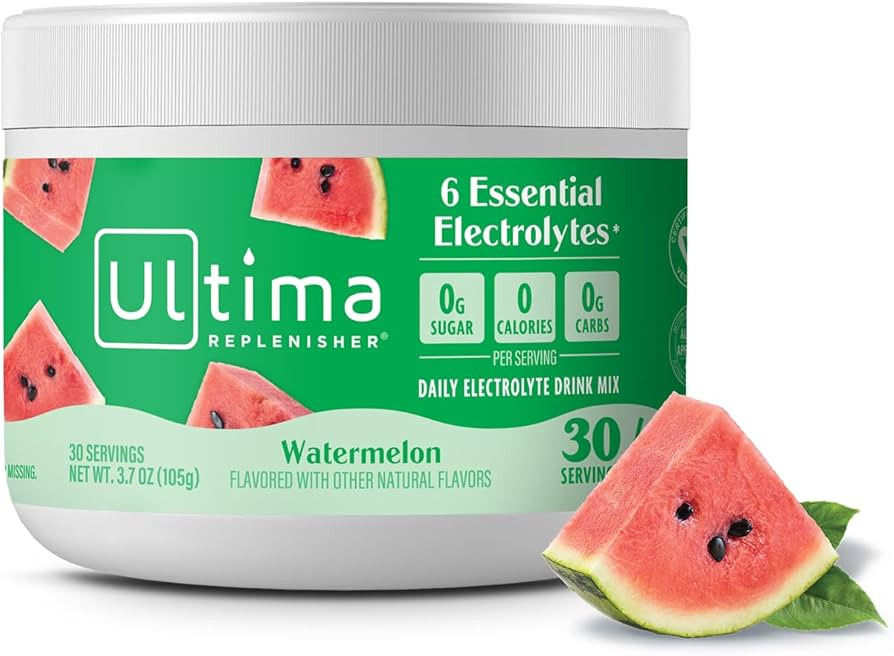 Ultima Replenisher Daily Electrolyte Drink Mix – Watermelon, 30 Servings – Hydration Powder w... | Amazon (US)