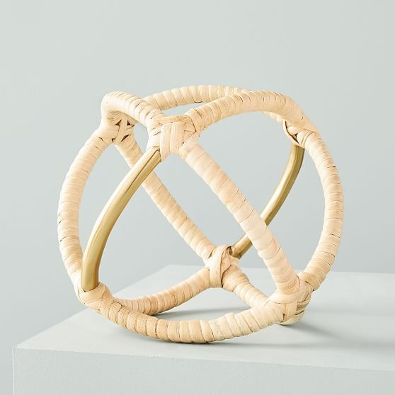 Rattan Wrapped Object, Set of 2 | West Elm (US)